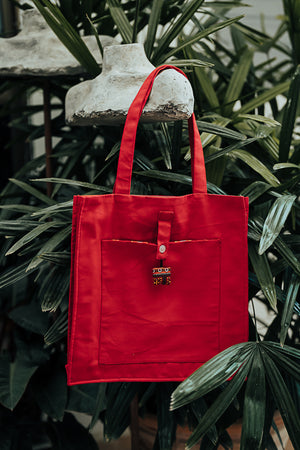 Humanoid Goat Tote Bag
